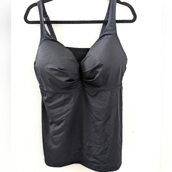 Swimsuits For All Other - Swimsuits For All Tankini Top 38DD Underwire Black NWT